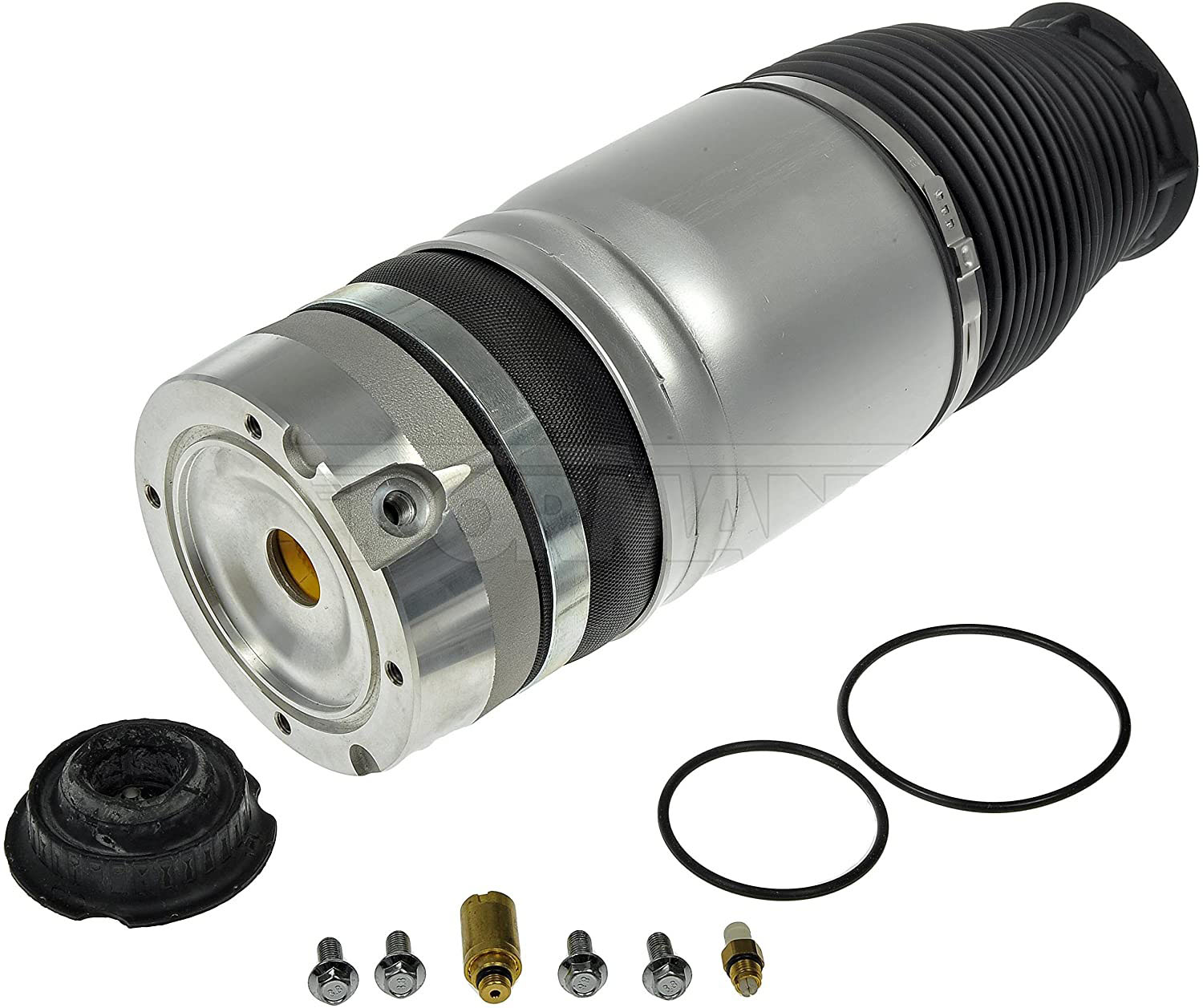 949-868 Rear, Driver or Passenger Side Air Spring OE Solutions Series, Sold Individually - Air Spring - Air Suspension Air Spring - Spring, Air Ride - Airbag, Suspension - Suspension Airbag - Air Ride Spring - This air suspension spring is designed to match the fit and function of the original spring on specified vehicles, and is engineered for durability and reliable performance. - Audi Q7 2015-07, Porsche Cayenne 2010-08, Porsche Cayenne 2006-03, Volkswagen Touareg 2010-04 - Air Suspension Air Spring, Rear, With Hardware - Dorman Suspension Air Strut/Shocks 949-868