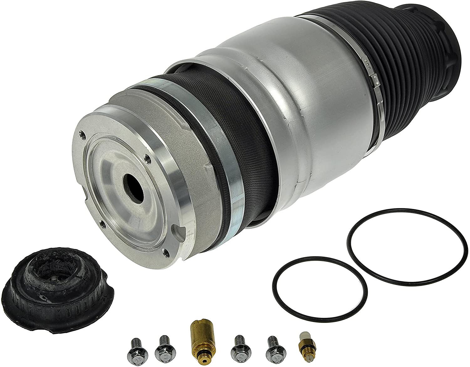 949-869 Front, Passenger Side Air Spring OE Solutions Series, Sold Individually - Air Spring - Air Suspension Air Spring - Air Ride Spring - Airbag, Suspension - Spring, Air Ride - Suspension Airbag - This air suspension spring is designed to match the fit and function of the original spring on specified vehicles, and is engineered for durability and reliable performance. - Audi Q7 2015-07, Porsche Cayenne 2010-08, Porsche Cayenne 2006-03, Volkswagen Touareg 2010-04 - Air Suspension Air Spring, Front Right, With Hardware - Dorman Suspension Air Strut/Shocks 949-869