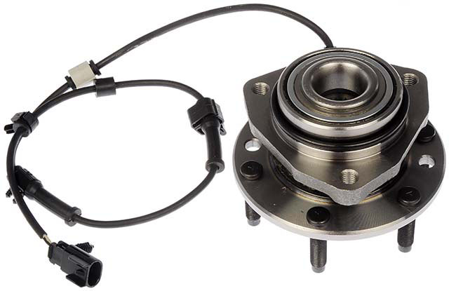 951-056 Front, Driver or Passenger Side Wheel Hub, 6 Lugs, With Bearing, Sensor Included, OE Solutions Series - Dorman 951-056 Front Wheel Bearing and Hub Assembly Compatible with Select Models - Dorman - OE Solutions Wheel Bearing and Hub Assembly 951-056 - Hub Bearing Assembly - Wheel Hub And Bearing Assembly - Front - Loaded Knuckles - Loaded Knuckle Assembly - Wheel Bearing - This replacement wheel bearing and hub assembly comes with the hub and critical bearing replacement components included for a complete repair on specific vehicle applications. - Buick 2007-04, Chevrolet 2009-02, GMC 2009-02, Oldsmobile 2004-02, Saab 2009-05 - Wheel Bearing and Hub Assembly: Front, 6 Studs