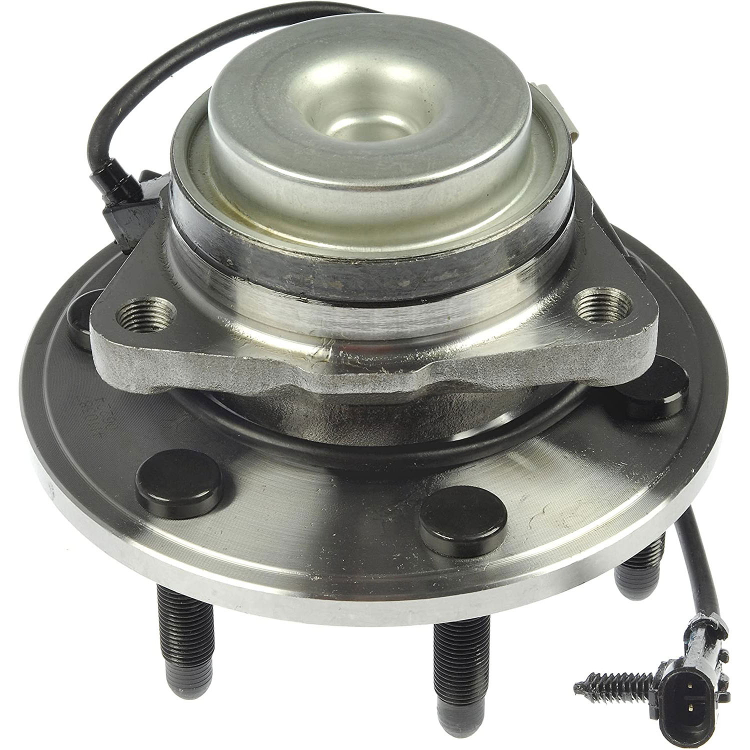 951-060 Front, Driver or Passenger Side Wheel Hub, 6 Lugs, With Bearing, Sensor Included, RWD, OE Solutions Series - Dorman 951-060 Front Wheel Bearing and Hub Assembly Compatible with Select Cadillac / Chevrolet / GMC Models - Dorman - OE Solutions Wheel Bearing and Hub Assembly 951-060 - Hub Bearing Assembly - Wheel Hub And Bearing Assembly - Front - Loaded Knuckle Assembly - Wheel Bearing - Loaded Knuckles - This replacement wheel bearing and hub assembly comes with the hub and critical bearing replacement components included for a complete repair on specific vehicle applications. - Cadillac 2005-02, Cadillac 2000, Chevrolet 2005-00, GMC 2005-00 - Wheel Bearing and Hub Assembly: Front, 6 Studs - Wheel Hub And Bearing Assembly - Front