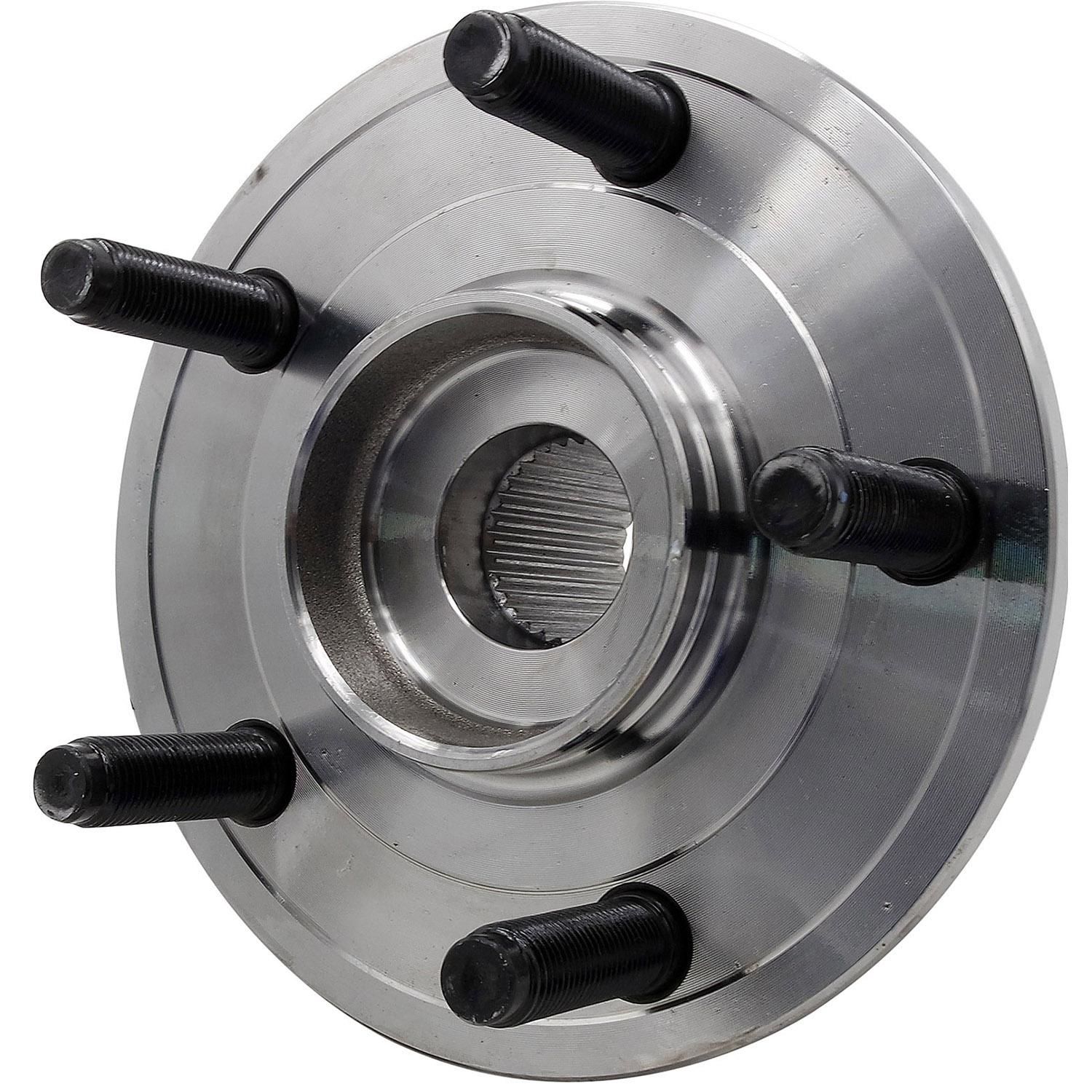 951-124 Front, Driver or Passenger Side Wheel Hub, 5 Lugs, OE Solutions Series - Dorman Bearing 951-124 - Hub Bearing Assembly - Wheel Hub And Bearing Assembly - Front - Loaded Knuckles - Wheel Bearing - Loaded Knuckle Assembly - This replacement wheel bearing and hub assembly comes with the hub and critical bearing replacement components included for a complete repair on specific vehicle applications. - Dodge Durango 2022-11, Jeep Grand Cherokee 2022-11 - Wheel Hub and Bearing Assembly - Front