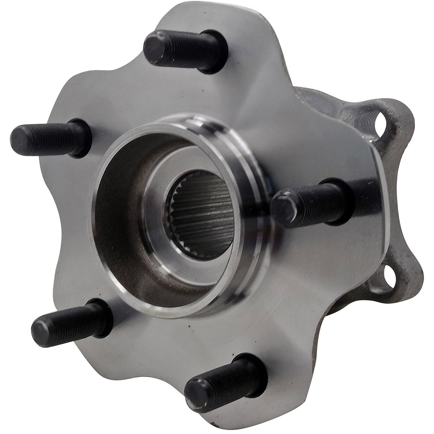 951-131 Rear, Driver or Passenger Side Wheel Hub, 5 Lugs, OE Solutions Series - Hub Bearing Assembly - Wheel Hub And Bearing Assembly - Rear - Wheel Bearing - Loaded Knuckle Assembly - Loaded Knuckles - This replacement wheel bearing and hub assembly comes with the hub and critical bearing replacement components included for a complete repair on specific vehicle applications. - Infiniti JX35 2013, Infiniti QX60 2019-14, Nissan Murano 2019-15, Nissan Pathfinder 2019-13 - Wheel Hub and Bearing Assembly - Rear