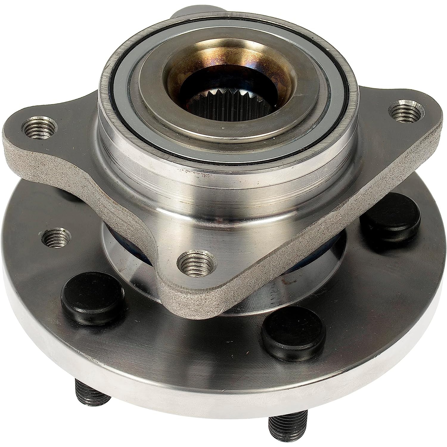 951-250 Front, Driver or Passenger Side Wheel Hub, 5 Lugs, OE Solutions Series - Dorman - OE Solutions Bearing 951-250 - Hub Bearing Assembly - Wheel Hub And Bearing Assembly - Front - Loaded Knuckles - Loaded Knuckle Assembly - Wheel Bearing - This replacement wheel bearing and hub assembly comes with the hub and critical bearing replacement components included for a complete repair on specific vehicle applications. - Land Rover LR3 2009-05, Land Rover LR4 2016-10, Land Rover Range Rover Sport 2013-06 - Wheel Bearing and Hub Assembly: Front, 5 Studs