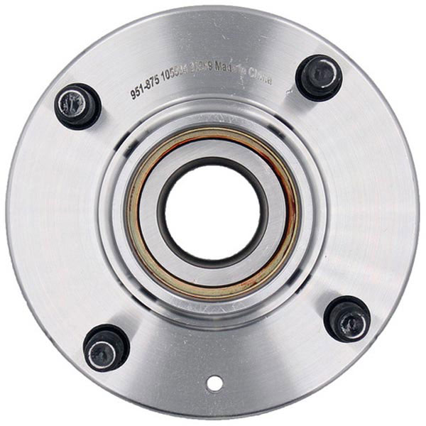 951-875 Rear, Driver or Passenger Side Wheel Hub, 4 Lugs, Sensor Not Included, 2.0L, 4Cyl, OE Solutions Series - Hub Bearing Assembly - Wheel Hub And Bearing Assembly - Rear - Wheel Bearing - Loaded Knuckle Assembly - Loaded Knuckles - This replacement wheel bearing and hub assembly comes with the hub and critical bearing replacement components included for a complete repair on specific vehicle applications. - Hyundai Elantra 2006-03, Kia Spectra 2009-05, Kia Spectra5 2009-05 - Wheel Bearing and Hub Assembly: Rear, 4 Studs
