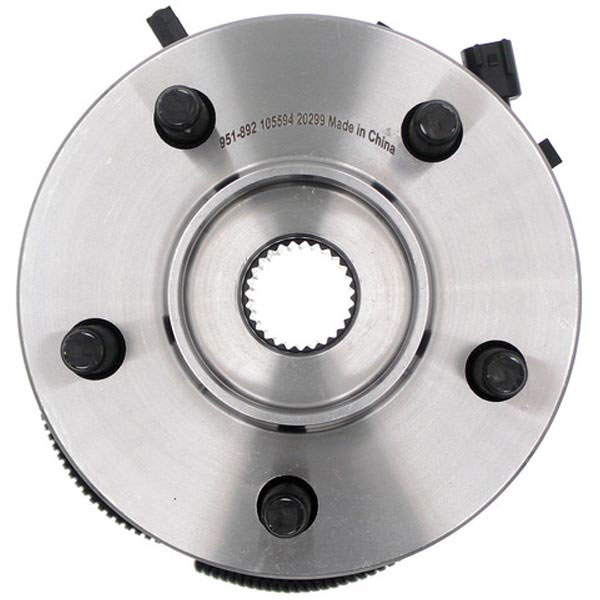 951-892 Front, Driver Side Wheel Hub, 5 Lugs, Sensor Not Included, OE Solutions Series - Dorman - OE Solutions Driver Side Bearing 951-892 - Hub Bearing Assembly - Wheel Hub And Bearing Assembly - Rear - Loaded Knuckles - Wheel Bearing - Loaded Knuckle Assembly - This replacement wheel bearing and hub assembly comes with the hub and critical bearing replacement components included for a complete repair on specific vehicle applications. - Jeep Liberty 2005-02 - Wheel Bearing and Hub Assembly: Front Left, 5 Studs - Wheel Hub And Bearing Assembly - Rear