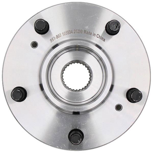 951-903 Front, Driver or Passenger Side Wheel Hub, 5 Lugs, Sensor Not Included, OE Solutions Series - Dorman - OE Solutions Bearing 951-903 - Hub Bearing Assembly - Wheel Hub And Bearing Assembly - Rear - Wheel Bearing - Loaded Knuckle Assembly - Loaded Knuckles - This replacement wheel bearing and hub assembly comes with the hub and critical bearing replacement components included for a complete repair on specific vehicle applications. - Mitsubishi Eclipse 2012-06, Mitsubishi Endeavor 2011-04, Mitsubishi Galant 2012-04 - Wheel Bearing and Hub Assembly: Front, 5 Studs - Wheel Hub And Bearing Assembly - Rear
