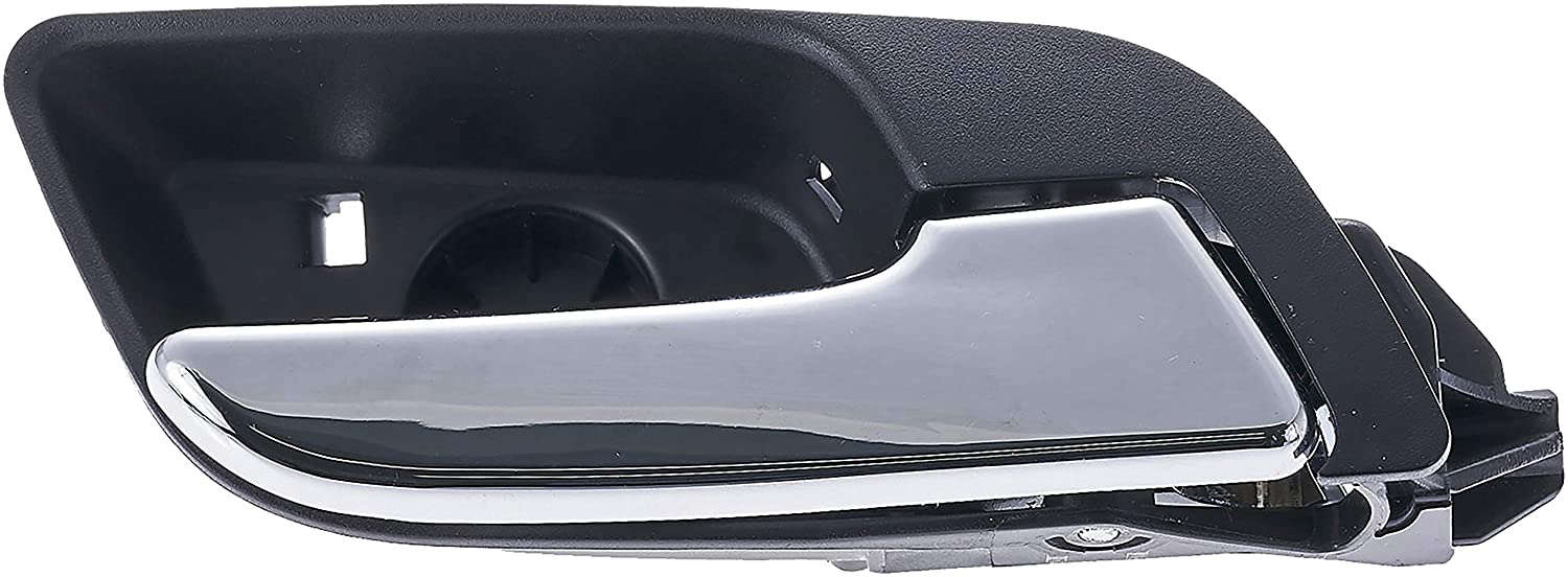 96463 Front Or Rear, Passenger Side Chrome Lever with Black Bezel Interior Door Handle, Without Door Lock Button, Help Series - Dorman 96463 Interior Door Handle Compatible with Select Chevrolet/GMC Models, Black; Chrome - Dorman - HELP Interior Door Handle 96463 - Interior Door Handle Right Hand Chrome and Black - Interior Door Handle Right Hand Chrome And Black