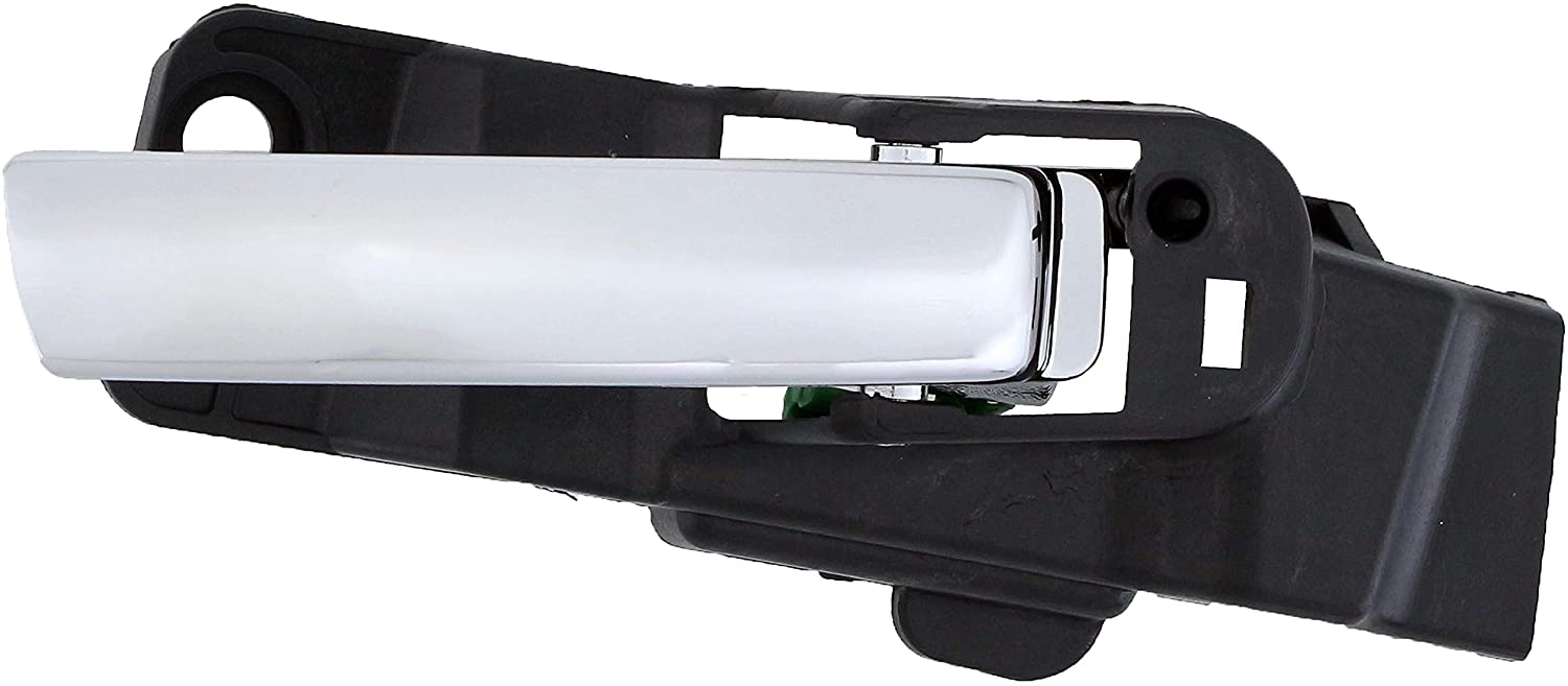 96475 Front, Passenger Side Chrome Lever with Black Bezel Interior Door Handle, Without door lock button, Help Series - Dorman 96475 Front Passenger Side Interior Door Handle Compatible with Select Dodge Models, Black; Chrome - Dorman - HELP Interior Door Handle 96475 - Interior Door Handle Front Right Chrome