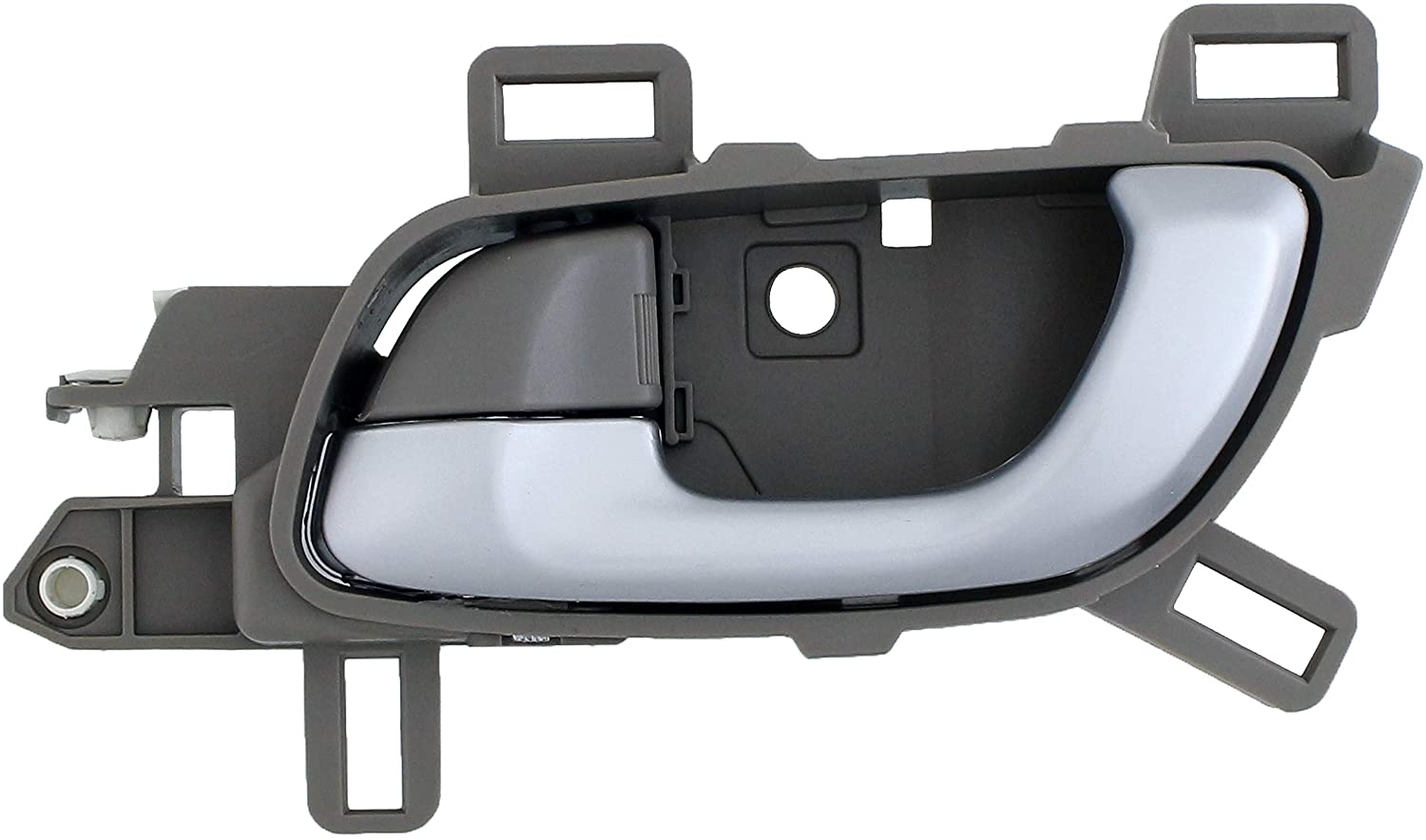 96501 Front Or Rear, Driver Side Beige bezel with silver lever Interior Door Handle, Without Door Lock Button, Sedan, Help Series - Dorman Interior Door Handle 96501 - Interior Door Handle Front Left Silver and Beige