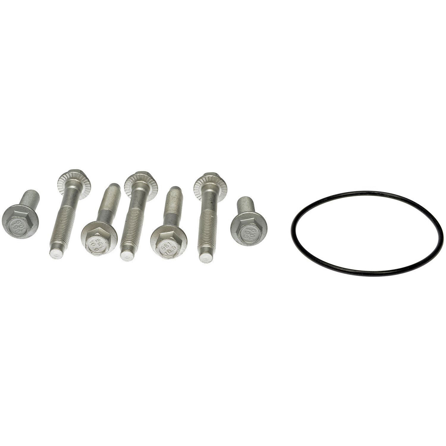 966-006 OE Solutions Series Hub Mounting Bolt - Dorman 966-006 Rear Wheel Hub Bolt Compatible with Select Ford Models - Dorman - OE Solutions Wheel Hub Bolt 966-006 - Hub Bolt Kit - Hub Rotor And Caliper Bracket Bolt Kit - Wheel Hub Hardware - Hub Hardware - Single-use bolts must be replaced during brake service on certain Ford Transit vehicles to prevent the wheel from separating from the hub. This convenient hub hardware kit contains all the bolts needed to make a complete repair, including 5 hub bolts and 2 bracket bolts, along with one O-ring. The bolts are engineered to match the original equipment bolt design and stretch when torqued to provide precise clamping force. - Ford 2021-15 - Hub Rotor And Caliper Bracket Bolt Kit
