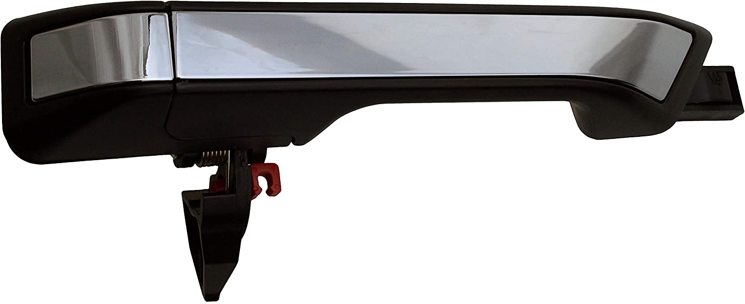96614 Rear, Driver Side Black Exterior Door Handle, Without Key Hole, Help Series - Dorman 96614 Rear Driver Side Exterior Door Handle Compatible with Select Honda Models, Chrome ; Black - Dorman - HELP Exterior Door Handle 96614 - Exterior Door Handle Rear Left Black And Chrome