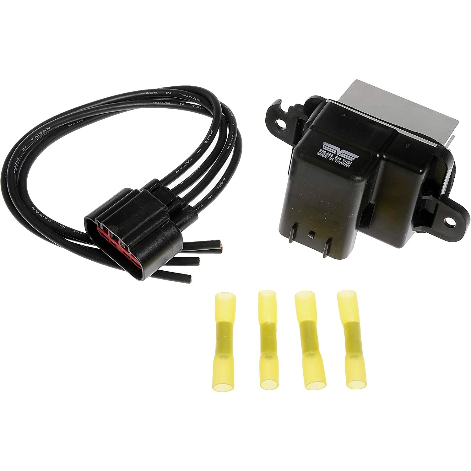 973-098 Blower Motor Resistor OE Solutions Series - Blower Motor Resistor Kit with Harness - Blower Motor Resistor Kit With Harness - BMR Kit - Blower Motor Resistor Kit With Harness - HVAC Blower Motor Resistor - Blower Motor Resistor and Connector Kit - This HVAC blower motor resistor kit includes a resistor and harness pigtail to replace an overheated or corroded original equipment resistor on certain vehicles. - Infiniti 2010-04, Nissan 2019-04, Suzuki 2012-09 - Dorman 973-098 Front HVAC Blower Motor Resistor Kit Compatible with Select Infiniti/Nissan/Suzuki Models - Dorman - OE Solutions HVAC Blower Motor Resistor Kit 973-098