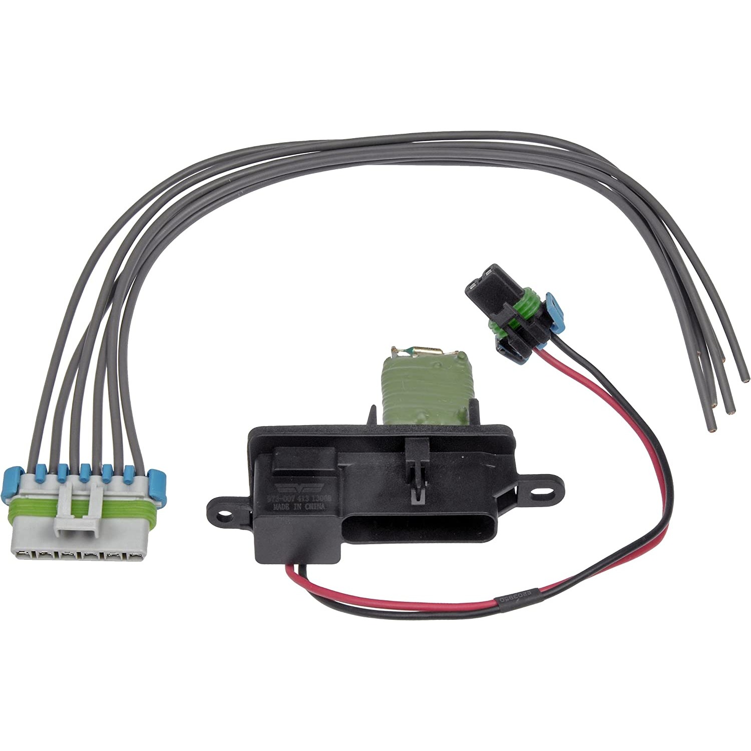 973-407 Blower Motor Resistor OE Solutions Series - Blower Motor Resistor Kit with Harness - BMR Kit - Blower Motor Resistor Kit with Harness - Blower Motor Resistor and Connector Kit - HVAC Blower Motor Resistor - This HVAC blower motor resistor kit includes a resistor and harness pigtail to replace an overheated or corroded original equipment resistor on certain vehicles. - Chevrolet 2019-96, GMC 2019-96, Isuzu 2008-05 - Dorman 973-407 Front HVAC Blower Motor Resistor Kit Compatible with Select Chevrolet / GMC / Isuzu Models - DORMAN Blower Motor Resistor Kit for Ford - Dorman - OE Solutions HVAC Blower Motor Resistor Kit 973-407 - HVAC Blower Motor Resistor Kit