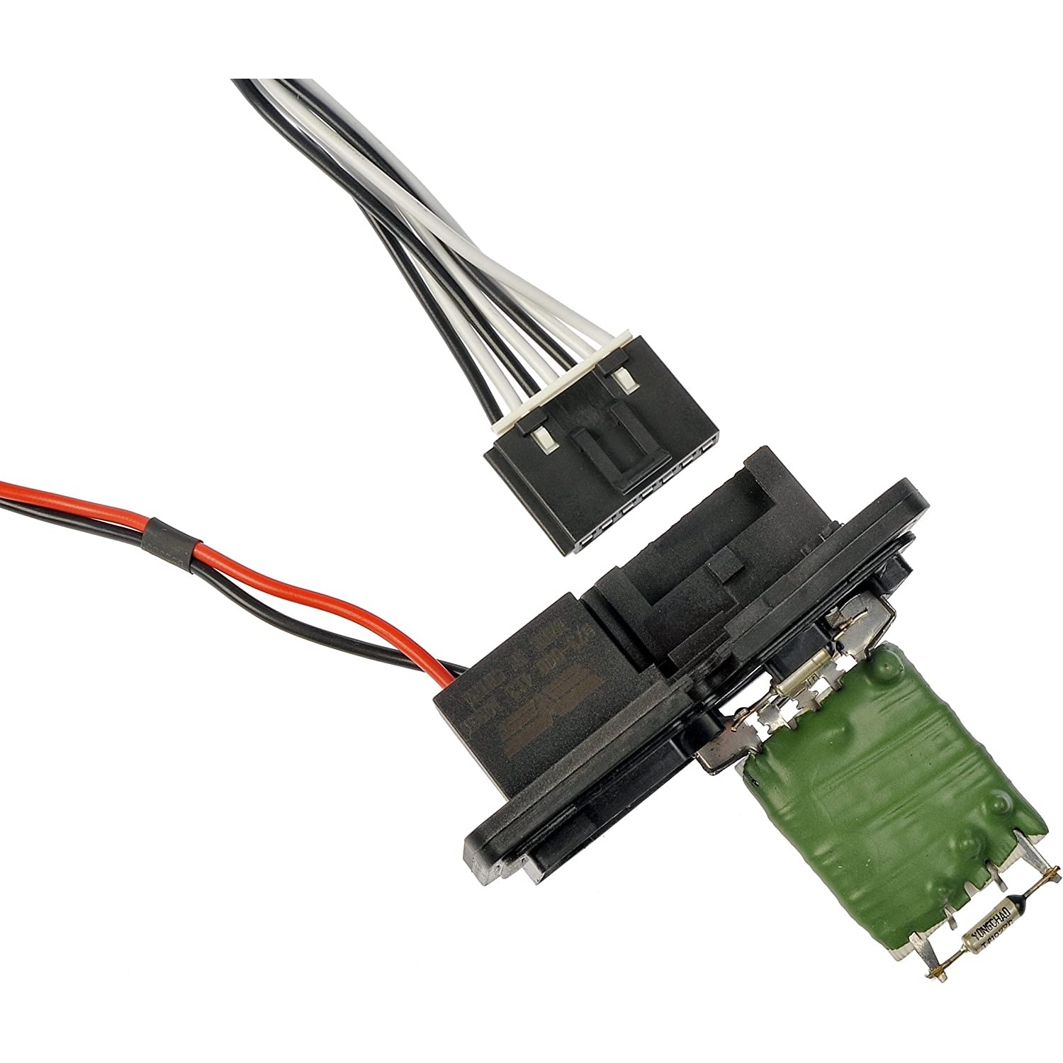 973-408 Blower Motor Resistor OE Solutions Series - Blower Motor Speed Resistor and Harness Pigtail - BMR Kit - Blower Motor Speed Resistor and Harness Pigtail - HVAC Blower Motor Resistor - Blower Motor Resistor and Connector Kit - This HVAC blower motor resistor kit includes a resistor and harness pigtail to replace an overheated or corroded original equipment resistor on certain vehicles. - Buick 2005-97, Chevrolet 2003-97, Oldsmobile 2002-97, Pontiac 2003-97 - Dorman 973-408 HVAC Blower Motor Resistor Kit Compatible with Select Models - Dorman - OE Solutions HVAC Blower Motor Resistor Kit 973-408