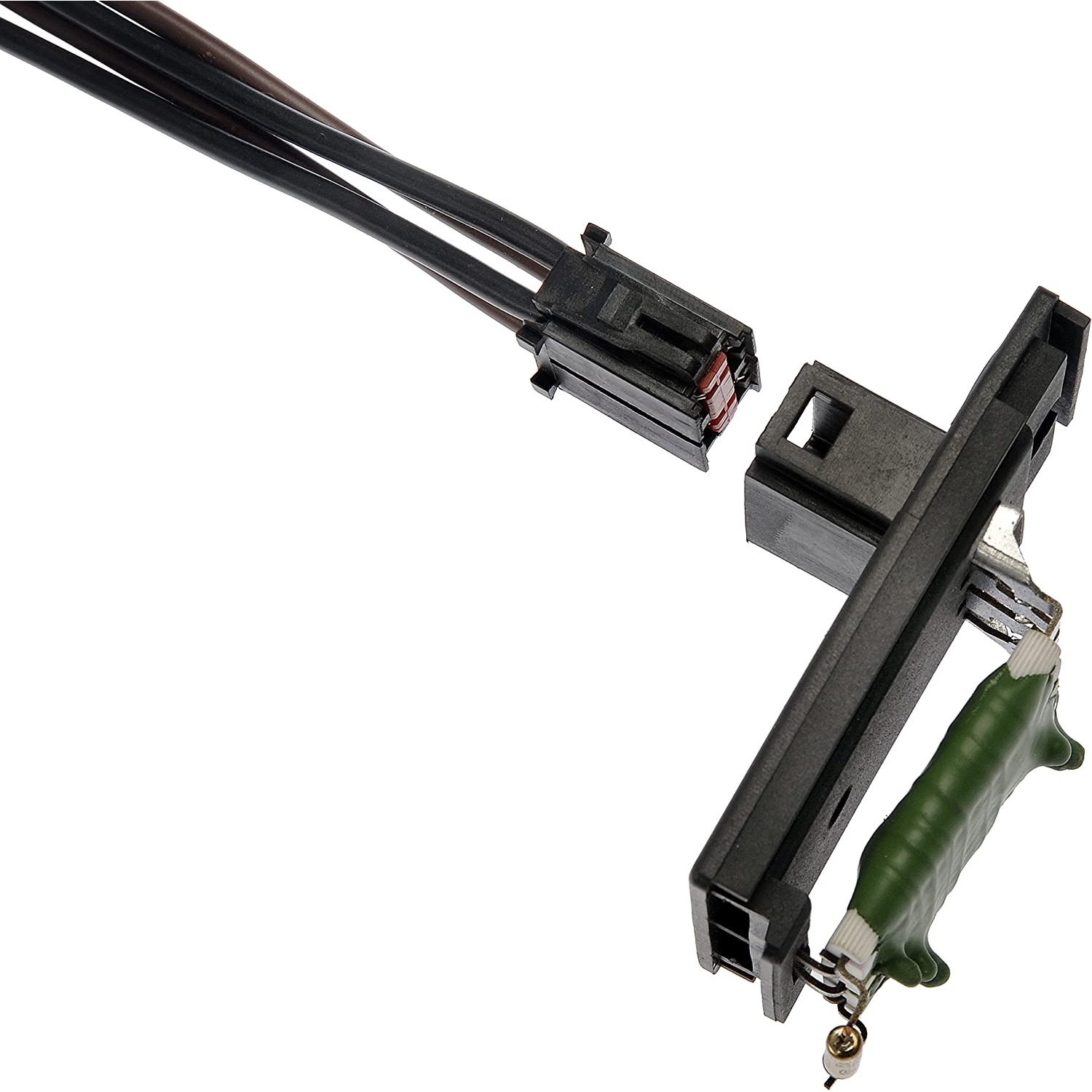 973-415 Blower Motor Resistor OE Solutions Series - Blower Motor Speed Resistor and Harness Pigtail - BMR Kit - Blower Motor Speed Resistor and Harness Pigtail - HVAC Blower Motor Resistor - Blower Motor Resistor and Connector Kit - This HVAC blower motor resistor kit includes a resistor and harness pigtail to replace an overheated or corroded original equipment resistor on certain vehicles. - Ford Contour 2000-97, Ford Focus 2007-00, Mercury Cougar 2002-99, Mercury Mystique 2000-97 - Dorman 973-415 HVAC Blower Motor Resistor Kit Compatible with Select Ford / Mercury Models - Dorman - OE Solutions HVAC Blower Motor Resistor Kit 973-415