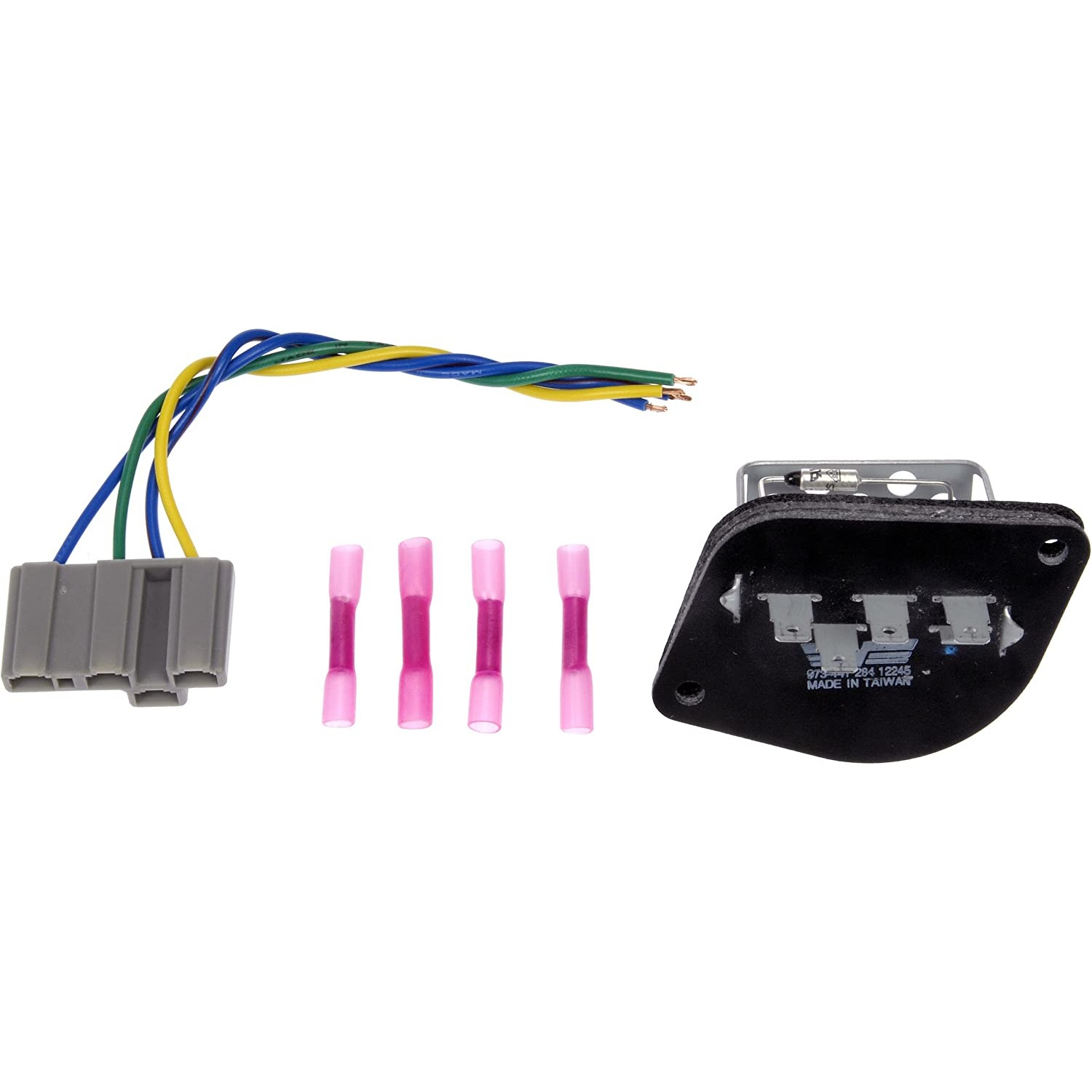 973-441 Blower Motor Resistor OE Solutions Series - Blower Motor Resistor Kit with Harness - BMR Kit - Blower Motor Resistor Kit with Harness - Blower Motor Resistor and Connector Kit - HVAC Blower Motor Resistor - This HVAC blower motor resistor kit includes a resistor and harness pigtail to replace an overheated or corroded original equipment resistor on certain vehicles. - Jeep Cherokee 1996-84, Jeep Comanche 1992-86, Jeep Wagoneer 1990-84 - Dorman 973-441 HVAC Blower Motor Resistor Kit Compatible with Select Jeep Models, Not Relevant - Dorman - OE Solutions HVAC Blower Motor Resistor Kit 973-441