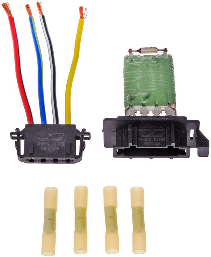 973-505 Blower Motor Resistor OE Solutions Series - Blower Motor Resistor Kit includes Harness - BMR Kit - Blower Motor Resistor Kit includes Harness - HVAC Blower Motor Resistor - Blower Motor Resistor and Connector Kit - This HVAC blower motor resistor kit includes a resistor and harness pigtail to replace an overheated or corroded original equipment resistor on certain vehicles. - Volkswagen 2017-05 - Dorman 973-505 HVAC Blower Motor Resistor Kit Compatible with Select Volkswagen Models - Dorman - OE Solutions HVAC Blower Motor Resistor Kit 973-505