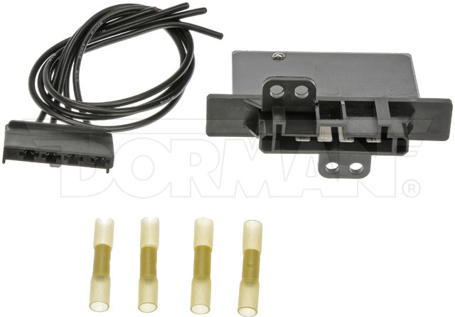 973-555 Blower Motor Resistor OE Solutions Series - Blower Motor Resistor Kit With Harness - BMR Kit - Blower Motor Resistor Kit With Harness - Blower Motor Resistor and Connector Kit - HVAC Blower Motor Resistor - This HVAC blower motor resistor kit includes a resistor and harness pigtail to replace an overheated or corroded original equipment resistor on certain vehicles. - Mercury Villager 2002-99, Nissan Quest 2002-99 - Dorman 973-555 Front HVAC Blower Motor Resistor Kit Compatible with Select Mercury / Nissan Models
