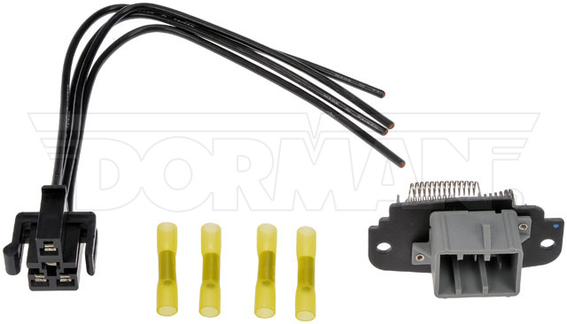 973-560 Blower Motor Resistor OE Solutions Series - Blower Motor Resistor Kit With Harness - BMR Kit - Blower Motor Resistor Kit With Harness - HVAC Blower Motor Resistor - Blower Motor Resistor and Connector Kit - This HVAC blower motor resistor kit includes a resistor and harness pigtail to replace an overheated or corroded original equipment resistor on certain vehicles. - Mazda 2010-95 - Dorman 973-560 HVAC Blower Motor Resistor Kit Compatible with Select Mazda Models - Dorman - OE Solutions HVAC Blower Motor Resistor Kit 973-560