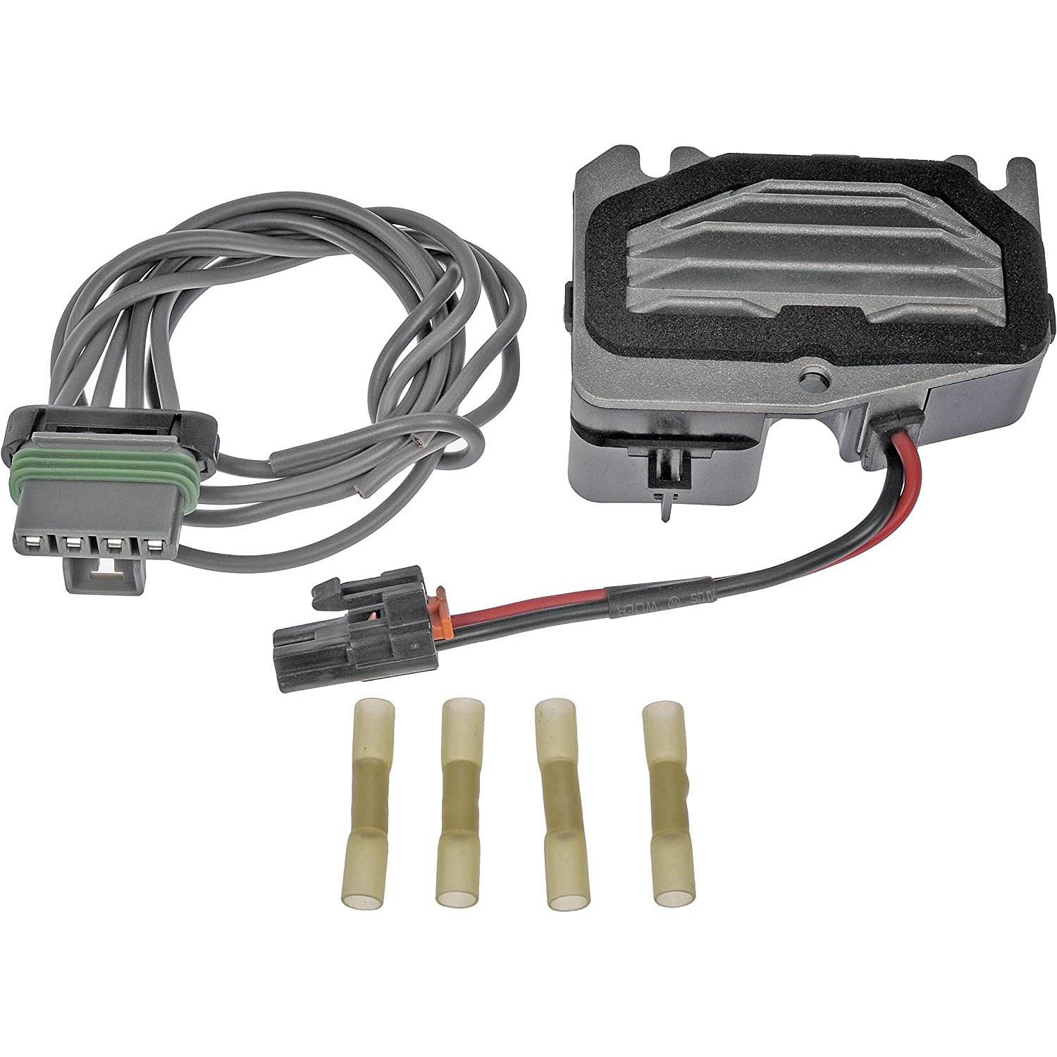 973-564 Blower Motor Resistor OE Solutions Series - Blower Motor Resistor Kit With Harness - BMR Kit - Blower Motor Resistor Kit With Harness - Blower Motor Resistor and Connector Kit - HVAC Blower Motor Resistor - This HVAC blower motor resistor kit includes a resistor and harness pigtail to replace an overheated or corroded original equipment resistor on certain vehicles. - Buick 2004-97, Chevrolet 2004-97, Oldsmobile 2002-98, Pontiac 2000-97 - Dorman 973-564 HVAC Blower Motor Resistor Kit Compatible with Select Models