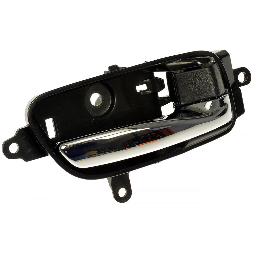 97728 Front, Passenger Side Black Interior Door Handle, Without Door Lock Hole, Help Series - Dorman 97728 Interior Door Handle Compatible with Select Nissan Models, Chrome; Black - Dorman Interior Door Handle 97728 - Interior Door Handle