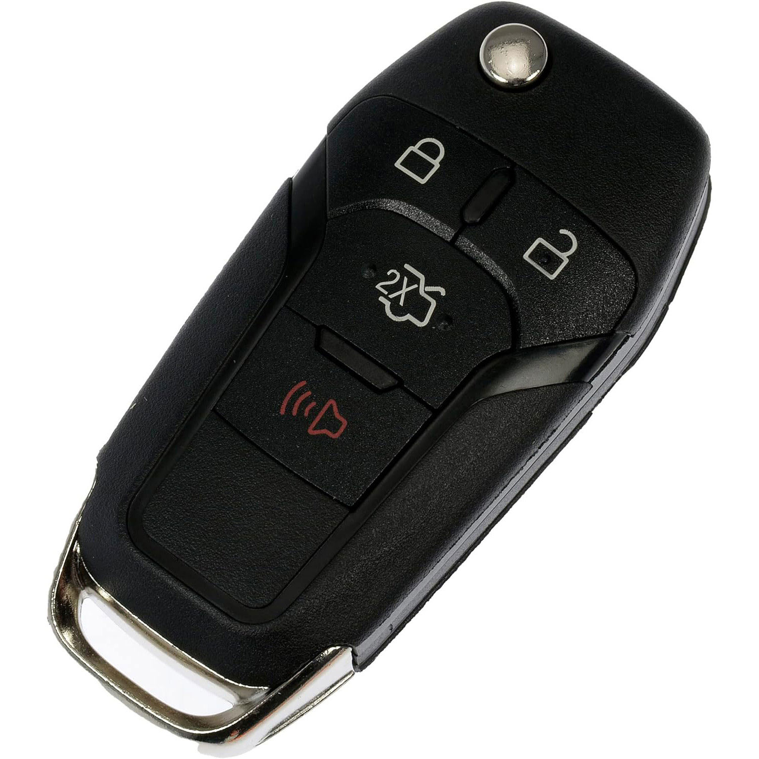 99295ST OE Solutions Series Key Fob - Sold individually - Keyless Entry Remote 4 Button - Keyless Entry Remote 4 Button - Key Fob - This keyless entry remote is designed to match the appearance and function of the original key fob on specified vehicles, providing a nearly identical replacement or spare transmitter. It requires programming with a compatible scan tool to be paired with a vehicle. Setup by a qualified and properly equipped professional is recommended. - Ford EcoSport 2020-18, Ford Explorer 2022-20, Ford Fusion 2015-13 - Keyless Entry Transmitter - 4 Buttons, Flip Key, Black, for Ford Ecosport, Explorer, Fusion