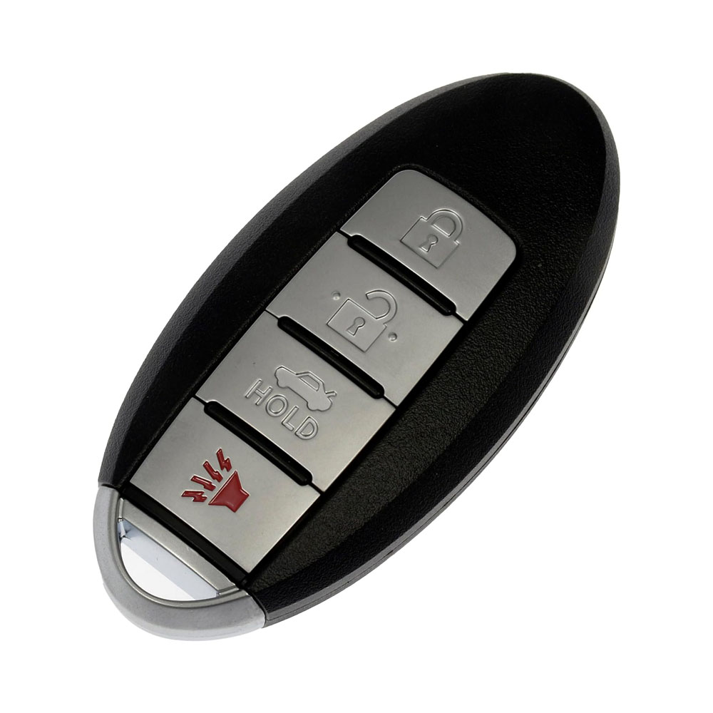 99642ST Keyless Entry Control Module - Sold individually - Dorman 99642ST Keyless Entry Remote 4 Button Compatible with Select Nissan Models - Keyless Entry Remote - Keyless Entry Remote 4 Button - Keyless Entry Remote 4 Button - Key Fob - This keyless entry remote is designed to match the appearance and function of the original key fob on specified vehicles, providing a nearly identical replacement or spare transmitter. It requires programming with a compatible scan tool to be paired with a vehicle. Setup by a qualified and properly equipped professional is recommended. - Nissan Sentra 2019-13, Nissan Versa 2019-12