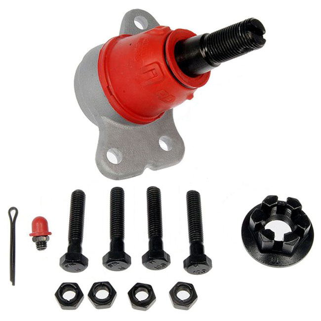 B6344RD Front, Driver or Passenger Side, Upper Ball Joint Premium Chassis Series - Ball Joint - Suspension Ball Joint - This rugged duty ball joint is built for maximum load absorption and durability. Featuring a hardened ball stud with a highly polished ball, a serviceable integrated bearing, I.C.E. synthetic grease and premium corrosion resistance. - Suspension Ball Joint