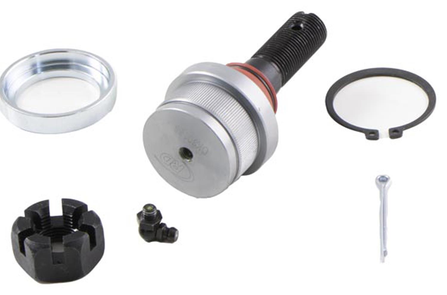 B80026RD Front, Driver or Passenger Side, Upper Ball Joint Premium Chassis Series - Ball Joint - Suspension Ball Joint - This rugged duty ball joint is built for maximum load absorption and durability. Featuring a hardened ball stud with a highly polished ball, a serviceable integrated bearing, I.C.E. synthetic grease and premium corrosion resistance. - Suspension Ball Joint
