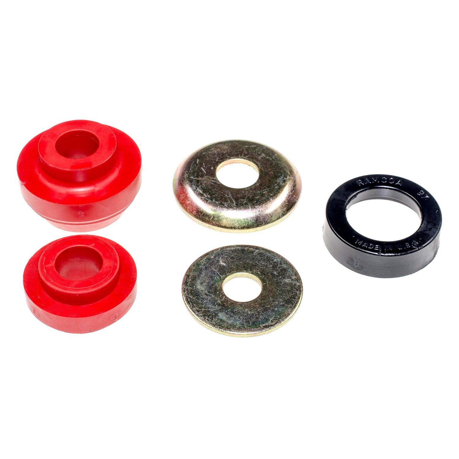 BB80007PR Radius Arm Bushing - Direct Fit, Kit - Dorman Premium BB80007PR Front Radius Arm Bushing Kit Compatible with Select Ford/Mazda Models - Radius Arm Bushing Kit - This radius arm bushing kit includes everything you need to mount and secure the radius arm to the radius arm bracket.