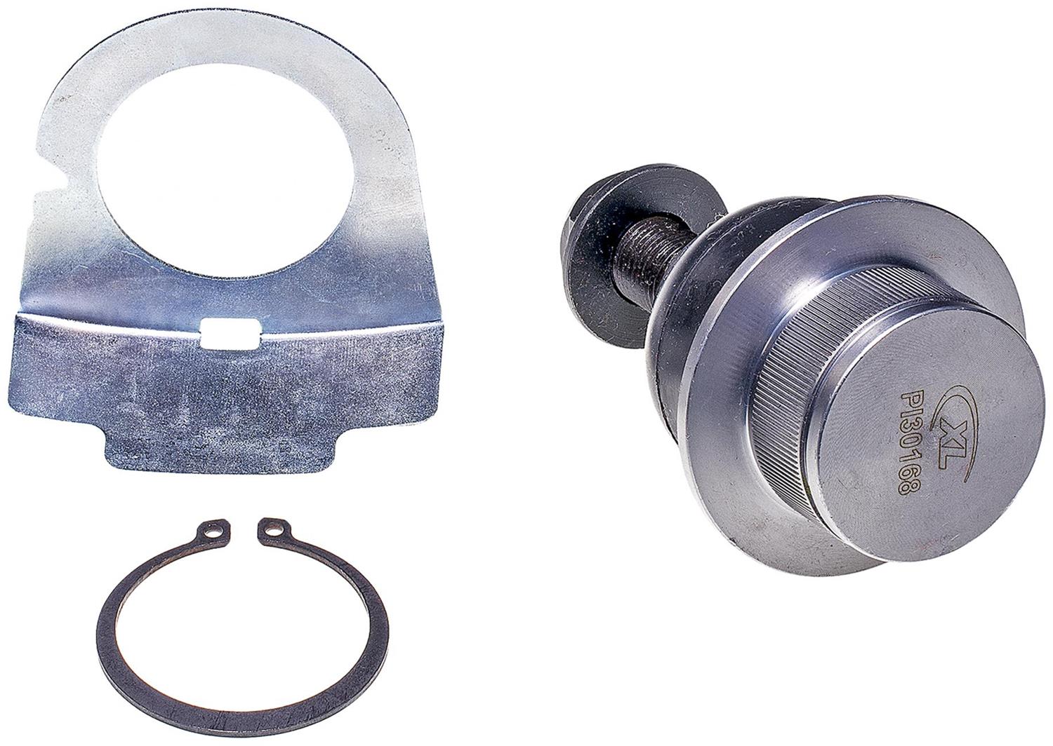 Ball Joint - Suspension Ball Joint - This extended life ball joint is built for smooth performance and superior durability. Featuring a hardened stud, highly polished ball, a maintenance-free polymer bearing, I.C.E. synthetic grease and premium corrosion resistance. - BJ21025XL Front, Driver or Passenger Side, Lower Ball Joint Premium Chassis Series
