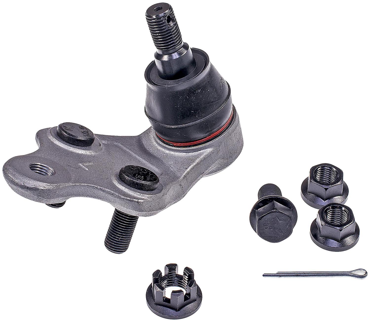 Ball Joint - Suspension Ball Joint - This extended life ball joint is built for smooth performance and superior durability. Featuring a hardened stud, highly polished ball, a maintenance-free polymer bearing, I.C.E. synthetic grease and premium corrosion resistance. - BJ74183XL Front, Driver Side, Lower Ball Joint Premium Chassis Series - Dorman BJ74183XL Front Driver Side Lower Suspension Ball Joint Compatible with Select Lexus/Toyota Models - Suspension Ball Joint