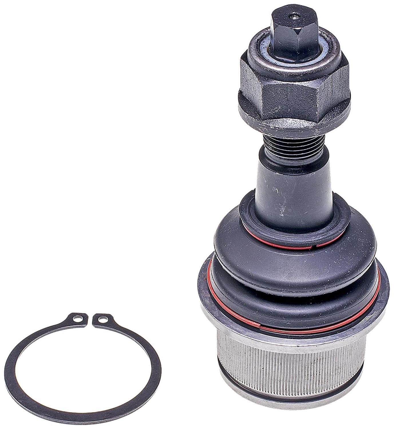 Ball Joint - Suspension Ball Joint - This extended life ball joint is built for smooth performance and superior durability. Featuring a hardened stud, highly polished ball, a maintenance-free polymer bearing, I.C.E. synthetic grease and premium corrosion resistance. - BJ81265XL Front, Driver or Passenger Side, Lower Ball Joint Premium Chassis Series - Dorman BJ81265XL Front Lower Suspension Ball Joint Compatible with Select Dodge/Ram Models