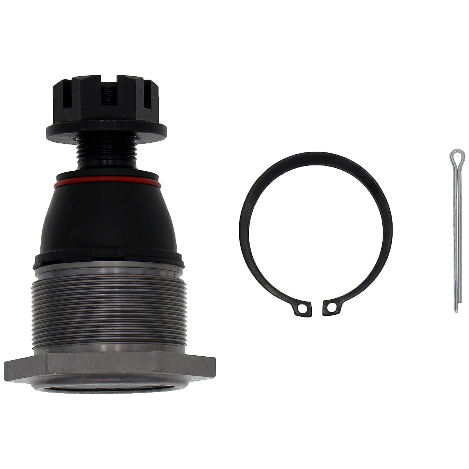 Ball Joint - Suspension Ball Joint - This extended life ball joint is built for smooth performance and superior durability. Featuring a hardened stud, highly polished ball, a maintenance-free polymer bearing, I.C.E. synthetic grease and premium corrosion resistance. - BJ81266XL Front, Driver or Passenger Side, Upper Ball Joint Premium Chassis Series - Suspension Ball Joint
