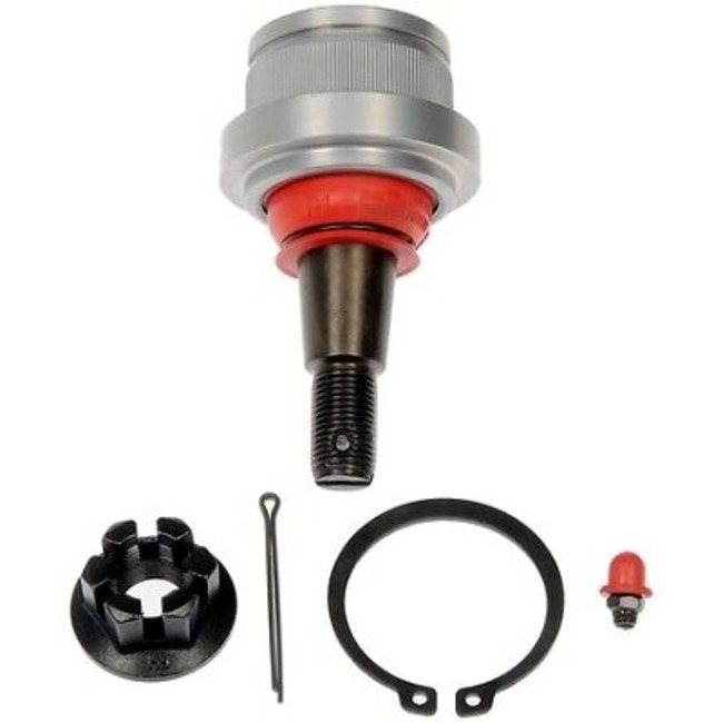 Ball Joint - Suspension Ball Joint - This rugged duty ball joint is built for maximum load absorption and durability. Featuring a hardened ball stud with a highly polished ball, a serviceable integrated bearing, I.C.E. synthetic grease and premium corrosion resistance. - BJ82305RD Front, Driver or Passenger Side, Lower Ball Joint Premium Chassis Series