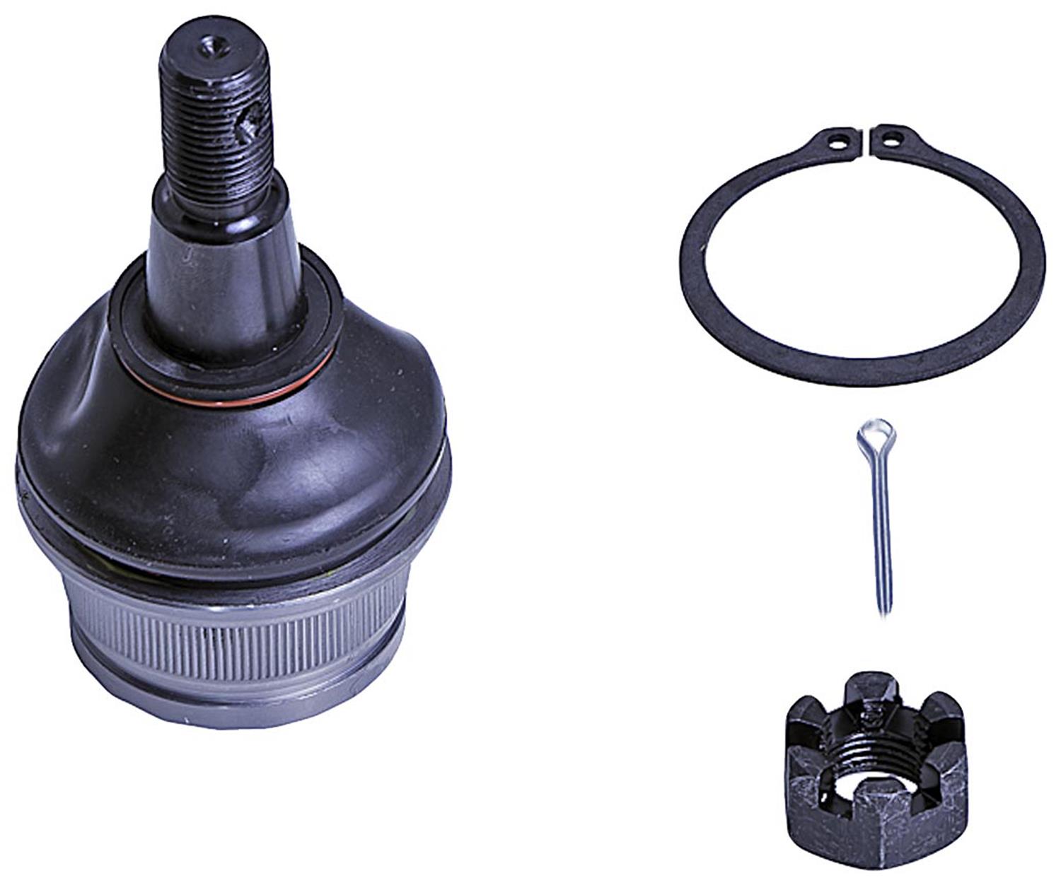 Ball Joint - Suspension Ball Joint - This extended life ball joint is built for smooth performance and superior durability. Featuring a hardened stud, highly polished ball, a maintenance-free polymer bearing, I.C.E. synthetic grease and premium corrosion resistance. - BJ82305XL Front, Driver or Passenger Side, Lower Ball Joint Premium Chassis Series
