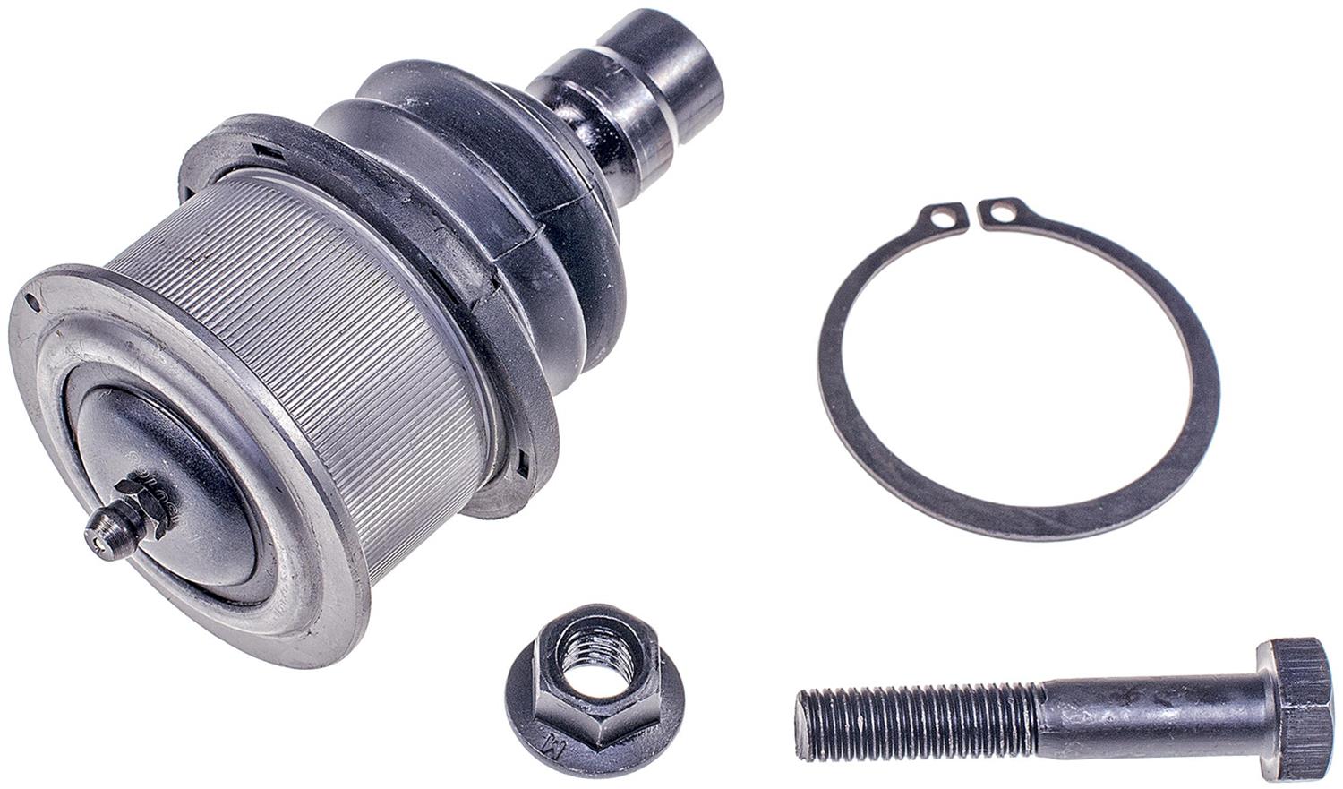 Ball Joint - Suspension Ball Joint - This extended life ball joint is built for smooth performance and superior durability. Featuring a hardened stud, highly polished ball, a maintenance-free polymer bearing, I.C.E. synthetic grease and premium corrosion resistance. - BJ85015XL Front, Driver or Passenger Side, Upper Ball Joint Premium Chassis Series