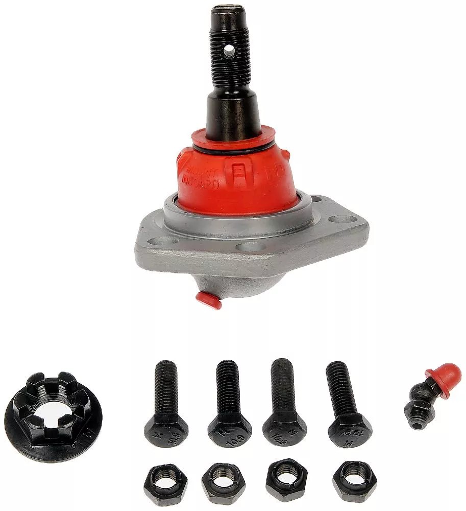 Ball Joint - Suspension Ball Joint - This rugged duty ball joint is built for maximum load absorption and durability. Featuring a hardened ball stud with a highly polished ball, a serviceable integrated bearing, I.C.E. synthetic grease and premium corrosion resistance. - BJ92155RD Front, Driver or Passenger Side, Lower Ball Joint Premium Chassis Series - Suspension Ball Joint