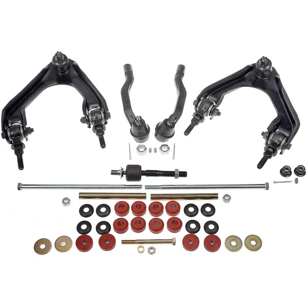 FEK59419XL Front, Driver and Passenger Side Control Arm, Premium Chassis Series - Suspension Kit - Susp Kit - Suspension Kit - This extended-life front-end kit includes all the components required to repair both the left and right side of the suspension. Featuring premium designs, this application-specific kit is engineered to restore factory-like feel and performance.