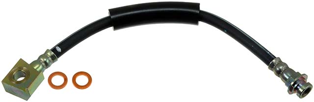 BRAKE HOSE - Brake Hydraulic Hose - Brake Line - Brake Hose - This automotive brake hydraulic hose was precision-engineered to match the fit, function and performance of the original brake hose on specific vehicles and positions to ensure safe, long-lasting durability as part of a complete brake repair. - Ford 1994-80, Lincoln 1994-80, Mercury 1994-80 - Dorman H102471 Front Driver Side Brake Hydraulic Hose Compatible with Select Ford / Lincoln / Mercury Models - H102471 Front, Driver Side First Stop Series Brake Line, Metal and Rubber