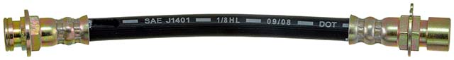 BRAKE HOSE - Brake Hydraulic Hose - Brake Line - Brake Hose - This automotive brake hydraulic hose was precision-engineered to match the fit, function and performance of the original brake hose on specific vehicles and positions to ensure safe, long-lasting durability as part of a complete brake repair. - Buick 1996-82, Chevrolet 1996-82, Oldsmobile 1996-80, Pontiac 1996-82 - Brake Hydraulic Hose - H106345 Rear, Driver and Passenger Side First Stop Series Brake Line, Metal and Rubber