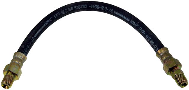 BRAKE HOSE - Brake Hydraulic Hose - Brake Line - Brake Hose - This automotive brake hydraulic hose was precision-engineered to match the fit, function and performance of the original brake hose on specific vehicles and positions to ensure safe, long-lasting durability as part of a complete brake repair. - International 1989-80 - Brake Hydraulic Hose - DORMAN 11.5" Flexible Rubber Hydraulic Brake Hose for International - H107733 First Stop Series Brake Line, Metal and Rubber