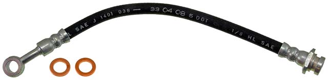 BRAKE HOSE - Brake Hydraulic Hose - Brake Line - Brake Hose - This automotive brake hydraulic hose was precision-engineered to match the fit, function and performance of the original brake hose on specific vehicles and positions to ensure safe, long-lasting durability as part of a complete brake repair. - Suzuki Samurai 1995-86 - Dorman H123789 Brake Hydraulic Hose Compatible with Select Suzuki Models - H123789 Front, Driver and Passenger Side First Stop Series Brake Line, Metal and Rubber