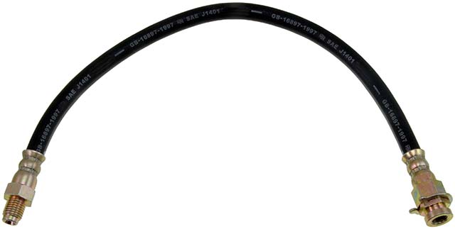 BRAKE HOSE - Brake Hydraulic Hose - Brake Hose - Brake Line - This automotive brake hydraulic hose was precision-engineered to match the fit, function and performance of the original brake hose on specific vehicles and positions to ensure safe, long-lasting durability as part of a complete brake repair. - Chevrolet 1967-64, Dodge 1970-64, GMC 1967-64, Oldsmobile 1962-61 - Dorman H35018 Brake Hydraulic Hose Compatible with Select Models - H35018 First Stop Series Brake Line, EPDM Rubber