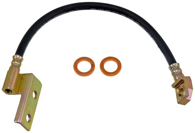 BRAKE HOSE - Brake Hydraulic Hose - Brake Line - Brake Hose - This automotive brake hydraulic hose was precision-engineered to match the fit, function and performance of the original brake hose on specific vehicles and positions to ensure safe, long-lasting durability as part of a complete brake repair. - Ford Mustang 1970-68, Mercury Cougar 1970-68 - Dorman H36620 Front Driver Side Brake Hydraulic Hose Compatible with Select Ford / Mercury Models - H36620 Front, Driver Side First Stop Series Brake Line, Metal and Rubber