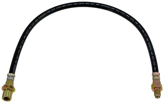 BRAKE HOSE - Brake Hydraulic Hose - Brake Hose - Brake Line - This automotive brake hydraulic hose was precision-engineered to match the fit, function and performance of the original brake hose on specific vehicles and positions to ensure safe, long-lasting durability as part of a complete brake repair. - Ford 1989-68 - DORMAN 21.5" Flexible Rubber Hydraulic Brake Hose for Ford - Dorman H36814 Rear Brake Hydraulic Hose Compatible with Select Ford Models - H36814 Rear Brake Line