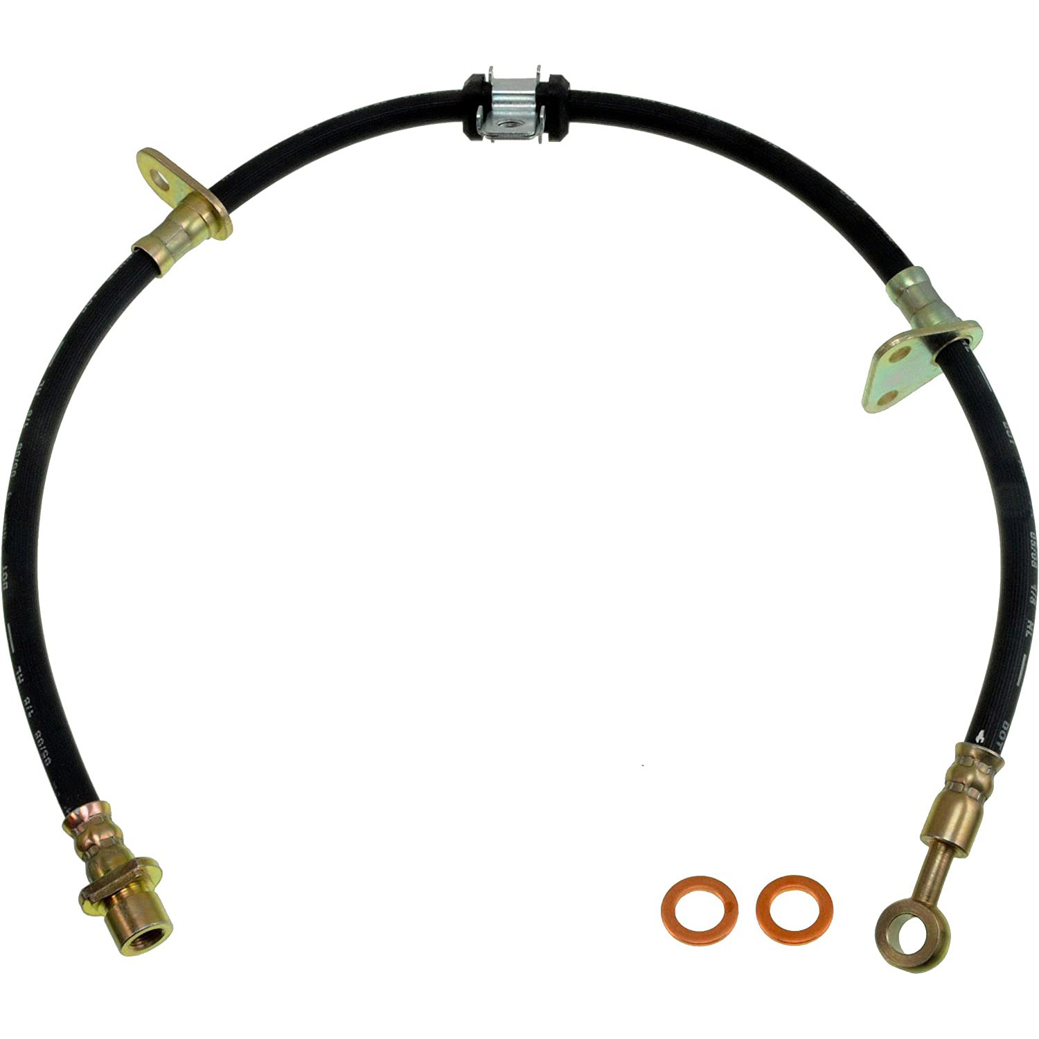 BRAKE HOSE - Brake Hydraulic Hose - Brake Line - Brake Hose - This automotive brake hydraulic hose was precision-engineered to match the fit, function and performance of the original brake hose on specific vehicles and positions to ensure safe, long-lasting durability as part of a complete brake repair. - Honda Prelude 1996-92 - Dorman H380060 Front Driver Side Brake Hydraulic Hose Compatible with Select Honda Models - H380060 Front, Driver Side First Stop Series Brake Line, Metal and Rubber