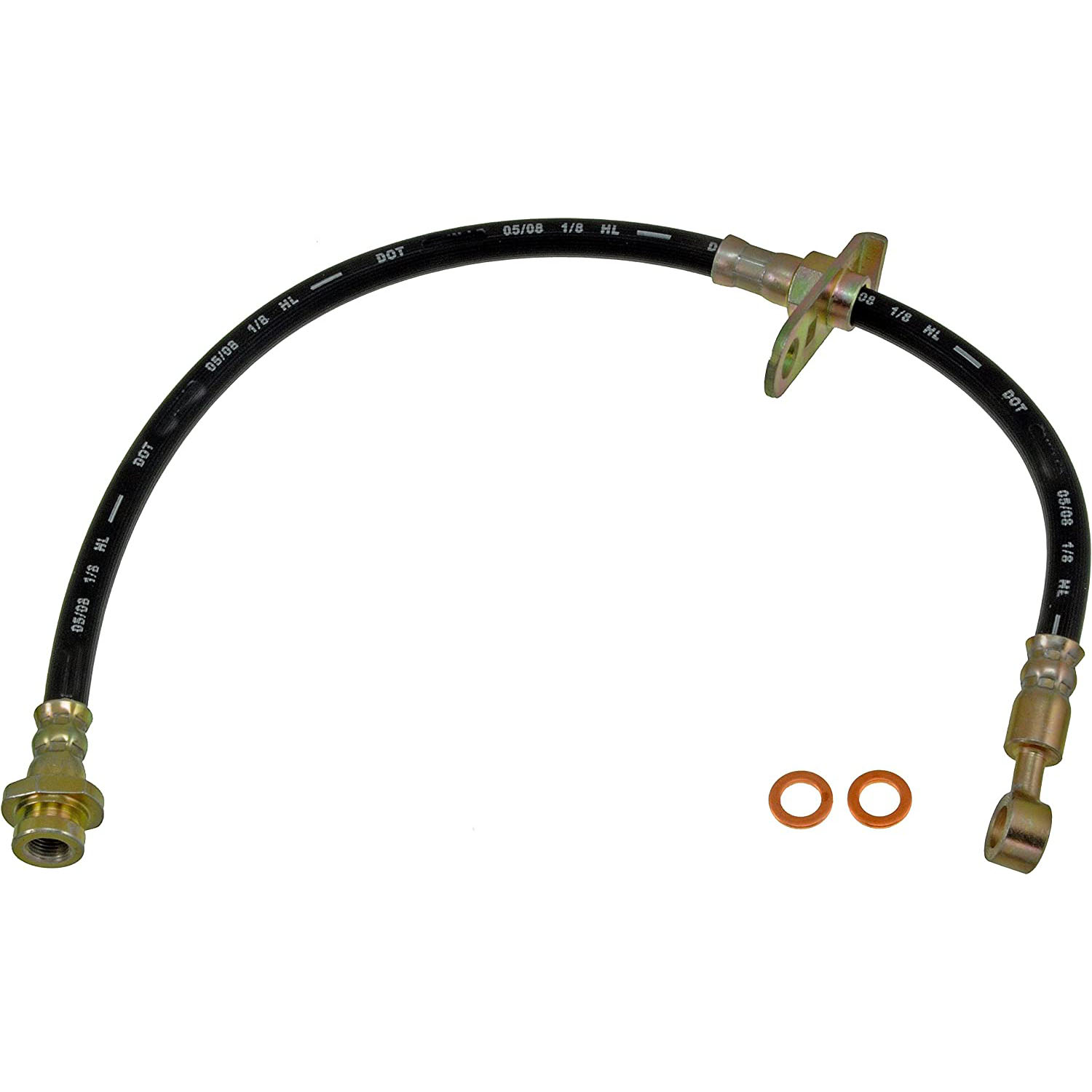 BRAKE HOSE - Brake Hydraulic Hose - Brake Hose - Brake Line - This automotive brake hydraulic hose was precision-engineered to match the fit, function and performance of the original brake hose on specific vehicles and positions to ensure safe, long-lasting durability as part of a complete brake repair. - Nissan Altima 2001-93 - H380224 Rear, Driver and Passenger Side First Stop Series Brake Line, EPDM Rubber