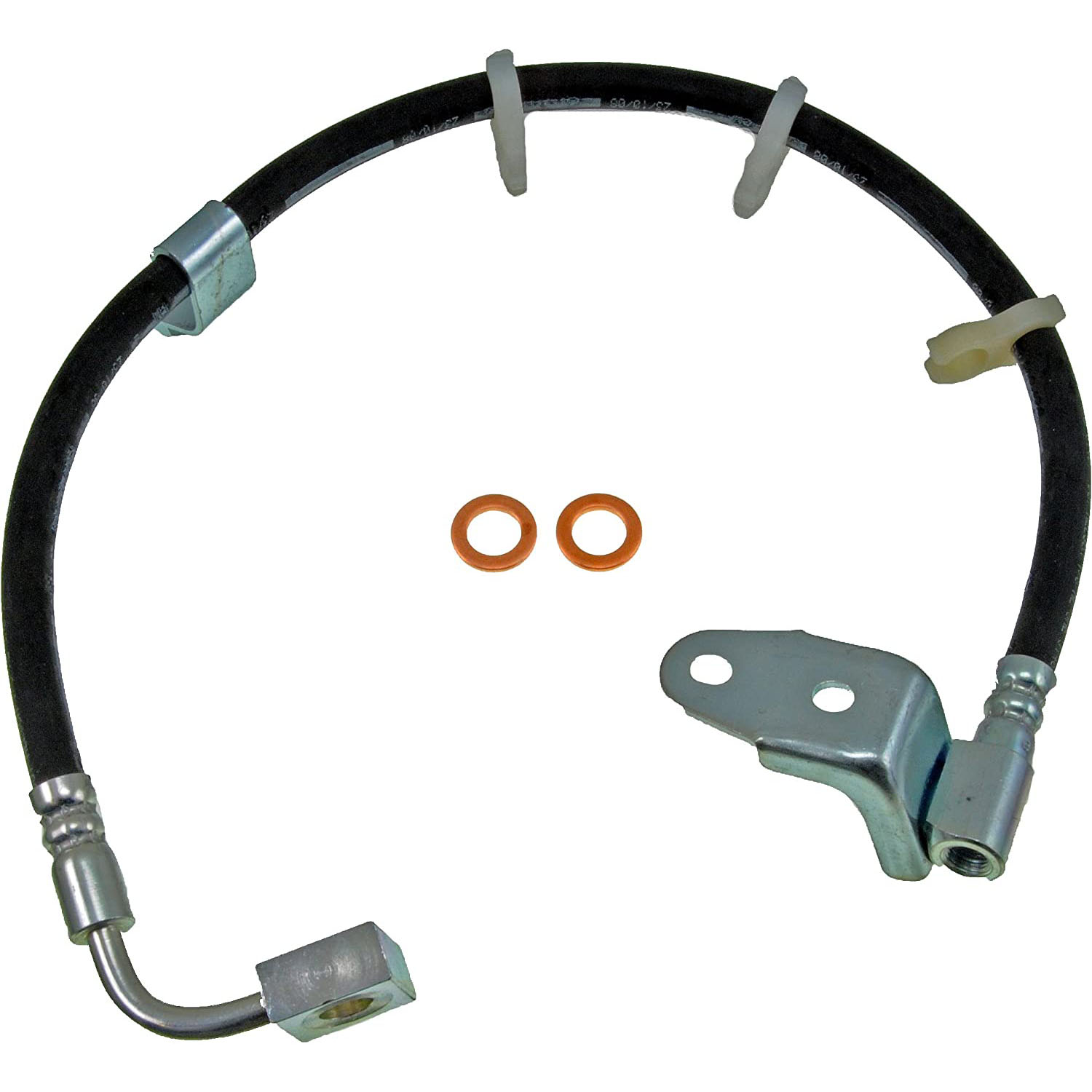BRAKE HOSE - Brake Hydraulic Hose - Brake Hose - Brake Line - This automotive brake hydraulic hose was precision-engineered to match the fit, function and performance of the original brake hose on specific vehicles and positions to ensure safe, long-lasting durability as part of a complete brake repair. - Dodge Neon 1999-95, Plymouth Neon 1999-95 - H380329 Rear, Passenger Side First Stop Series Brake Line, EPDM Rubber