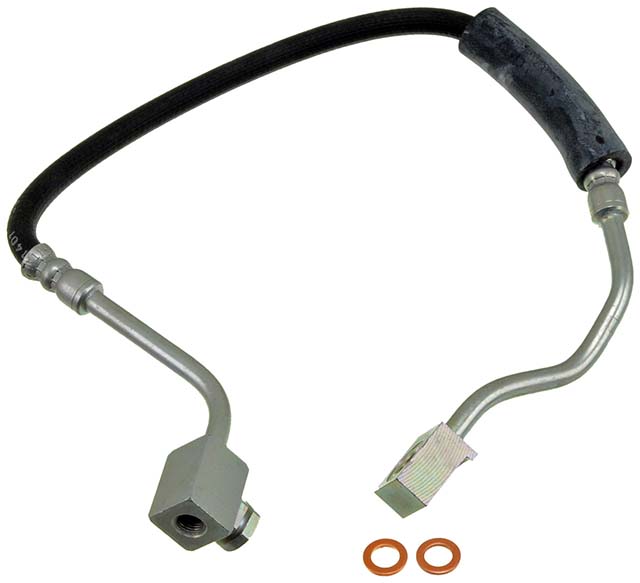 BRAKE HOSE - Brake Hydraulic Hose - Brake Hose - Brake Line - This automotive brake hydraulic hose was precision-engineered to match the fit, function and performance of the original brake hose on specific vehicles and positions to ensure safe, long-lasting durability as part of a complete brake repair. - Ford Ranger 1997-95, Mazda B2300 1997-95, Mazda B3000 1997-95, Mazda B4000 1997-95 - Dorman H380392 Front Driver Side Brake Hydraulic Hose Compatible with Select Ford / Mazda Models - H380392 Front, Driver Side First Stop Series Brake Line, Metal and Rubber
